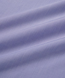 Blue Tailored Fit Double Cuff End on End Formal Shirt