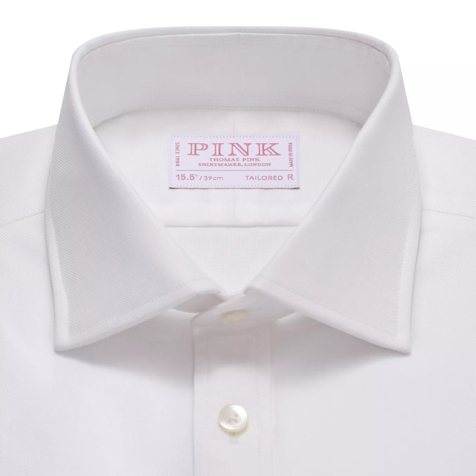 White Tailored Fit Royal Oxford Formal Shirt