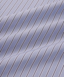 Blue & Navy Tailored Fit Regent End on End Stripe Formal Shirt