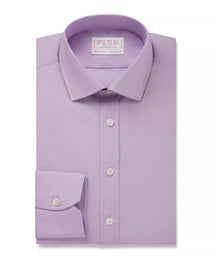 Purple Tailored Fit Cotton Poplin Formal Shirt